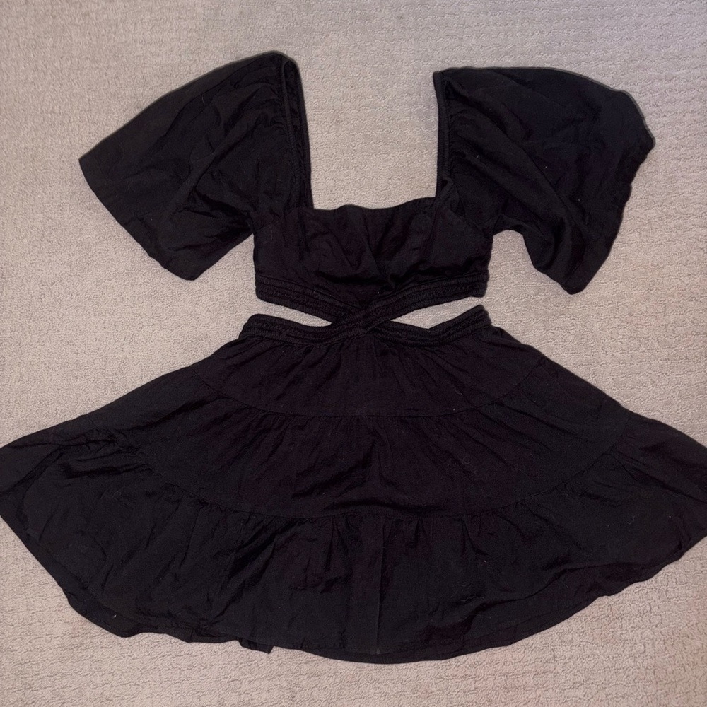 Free People Black Mini Dress